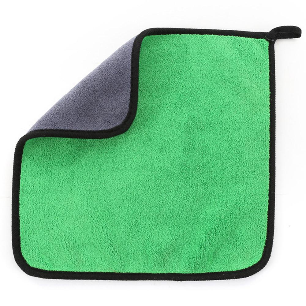 Stil bilrengøringshåndklæder mikrofiber hurtigtørrende håndklæder superabsorberende vaskeklude til ridser til bilrenseværktøjer: Grøn / 30 x 60cm