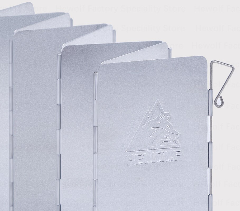 Hewolf outdoor camping kachel winddicht schild opvouwbaar lichtgewicht kachel windscherm kachel gereedschap draagbare kook bbq accessoires