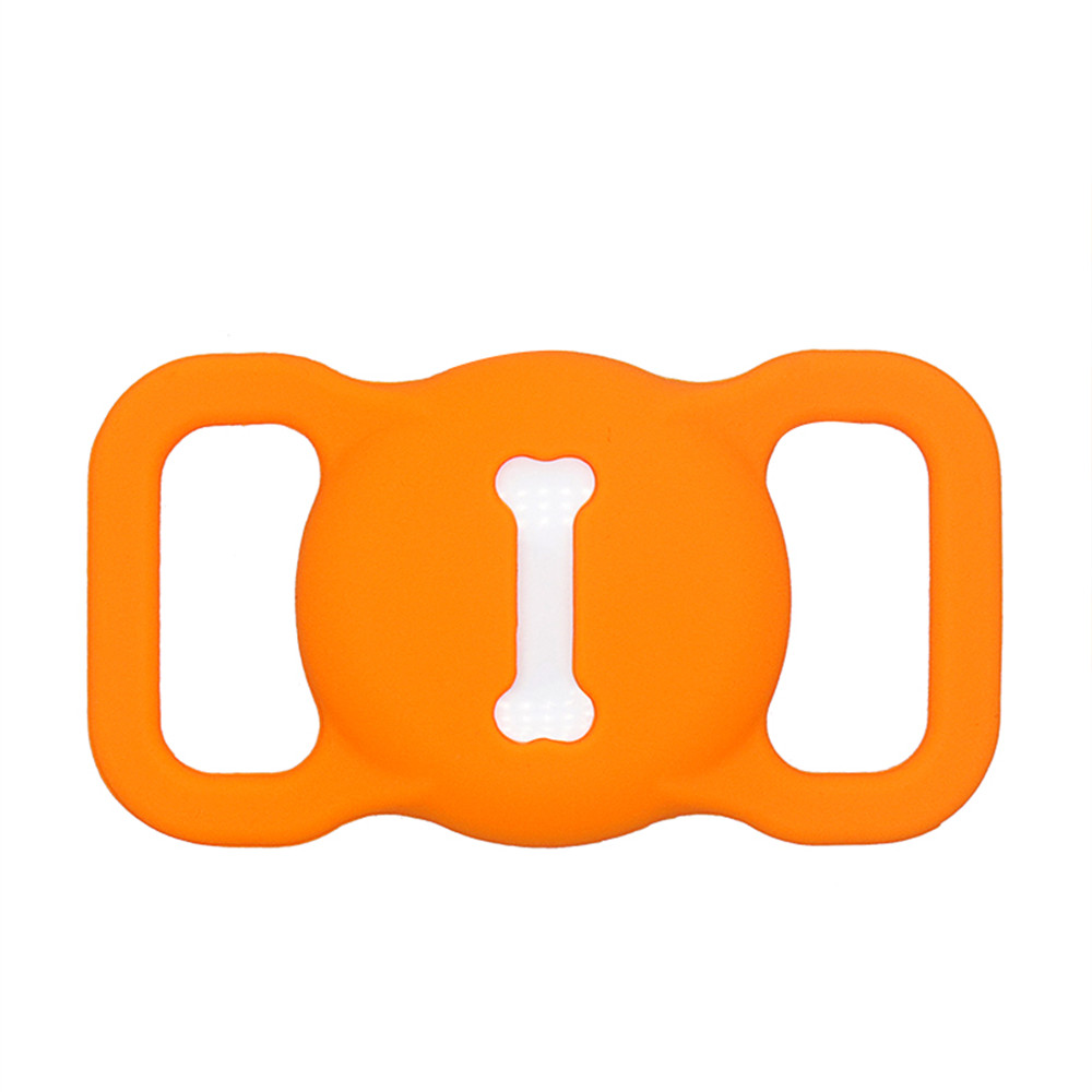 2021new custodia protettiva in Silicone per animali domestici GPS Finder Dog Cat Collar Loop per Apple airtag per Apple localizzatore Tracker dispositivo anti-perso: Blu notte