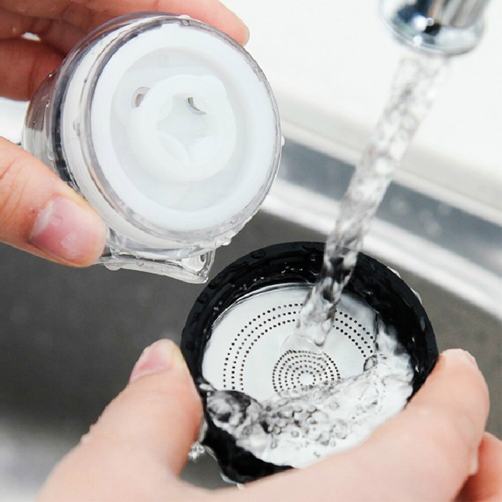 Gennemsigtig roterende vandbesparende vandhane vandhaner filter stærk vand sprinkler dyse belufter sanitære produkter