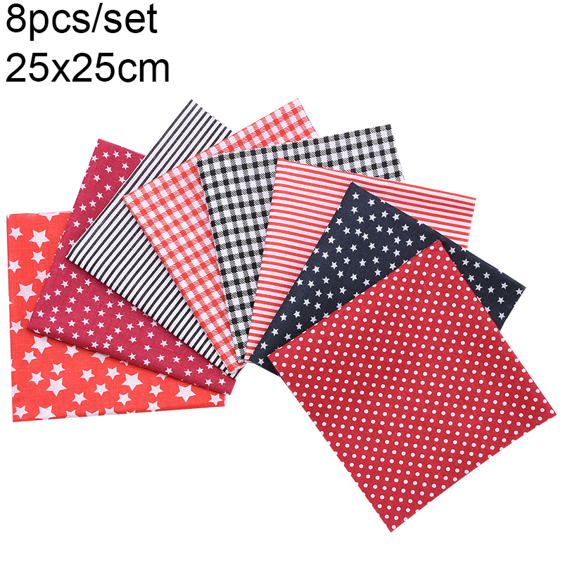 Tela de algodón con estampado Floral para costura, tejido acolchado para Patchwork, Material cuadrado hecho a mano, surtido de 7-50 Uds.