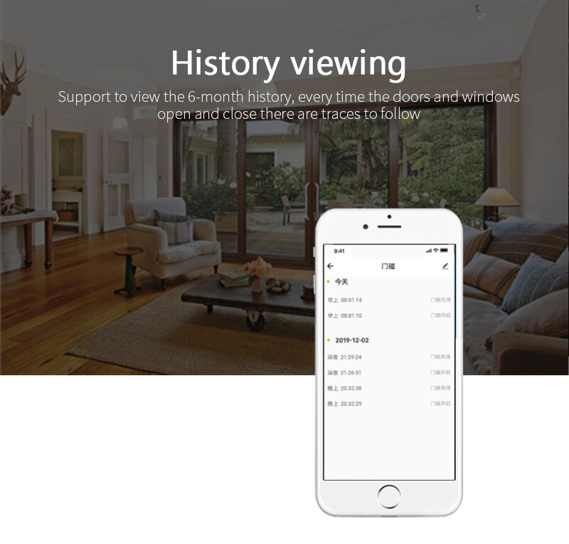 ZigBee Smart Door Sensor Window Door Magnetic Alarm Detector Independent Magnetic Sensor Smart Life Automation Kits