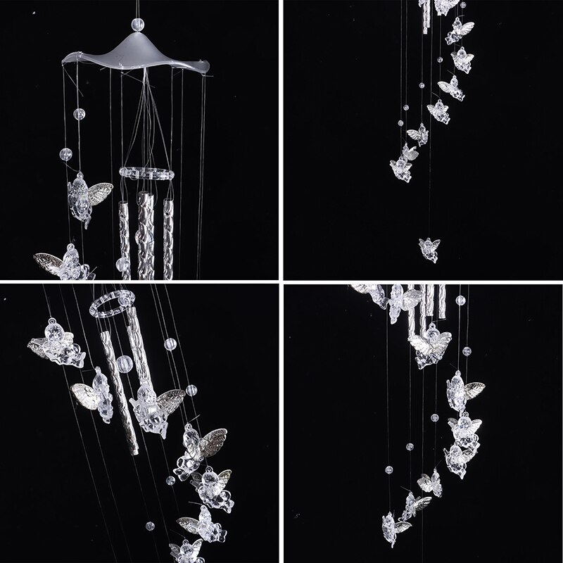 Wind Chimes Yard Good Luck Guardian Angel Metal Bell Hanging Nice Sound