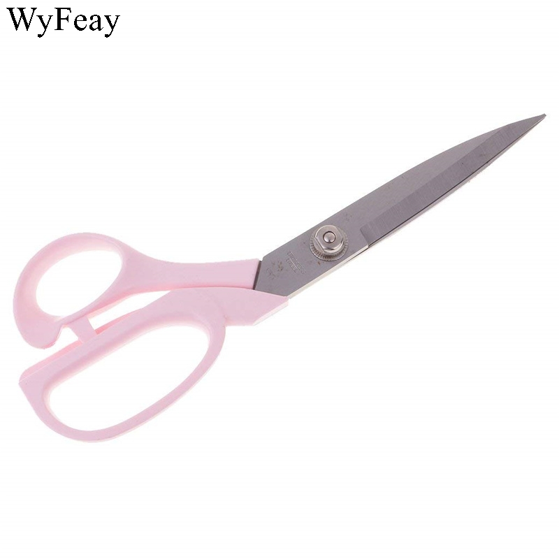 1 Pcs Pink With Cover High Carbon Stainless Steel Sewing Scissors Steel Tailor Scissors Dressmaking Fabric Shears