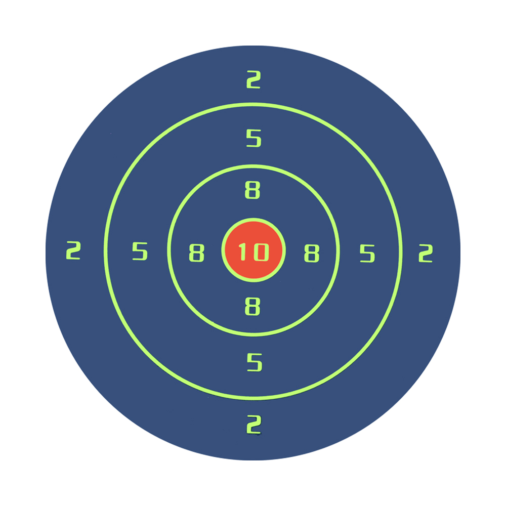 200pcs/Roll Shooting Target Adhesive Shoot Targets Splatter Reactive Stickers 10cm Flowering Splash Reactivity Shoot Aim Blue