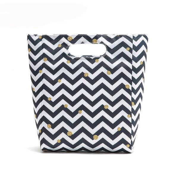 600D Polyester Oxford Portable 5L Cooler Bag Insulation Ice pack Thermal for Food Storage Picnic Ice Bag for kids: wave