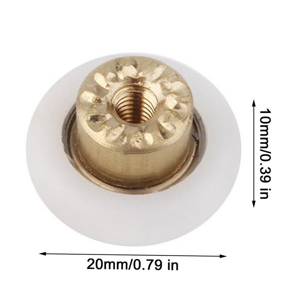 1pc tåliga ersättningsrullar för duschdörrar/löpare/hjul 19mm- hjulsdiameter ersättningsdel