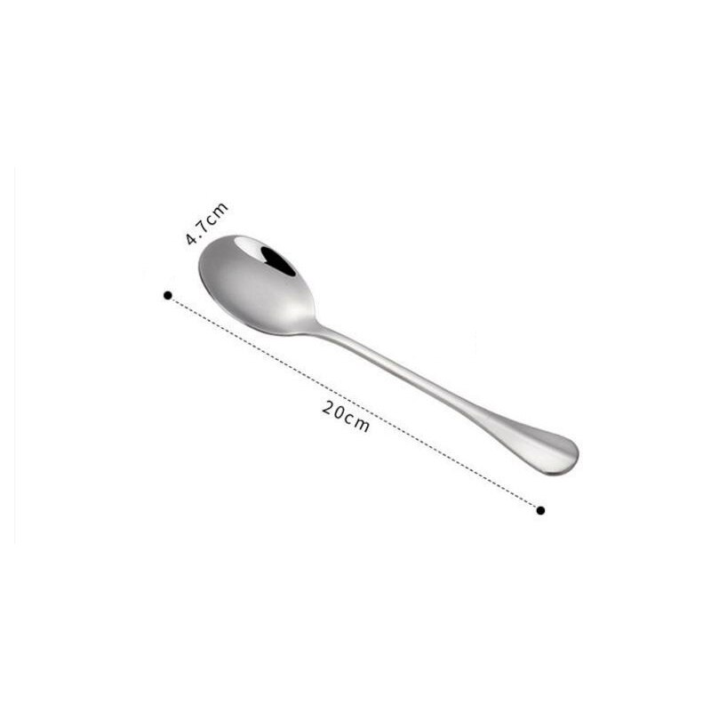 Kitchen Dinner Dish Public Spoon Soup Restaurant Large Stainless Steel Distributing Spoon Buffet Serving Spoon Big Soup Spoon: Small round spoon