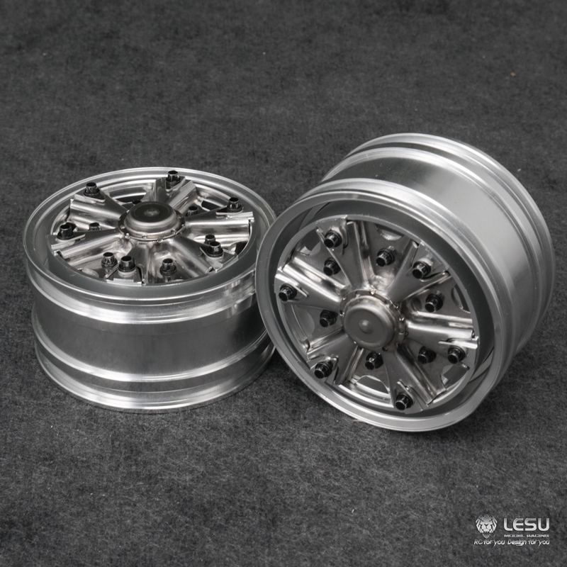 Essieu Cinquième Roue Métallique Articulé LESU Pour Camion RC 1/14 (compatible Tamiya) - Aluminium, Neuf