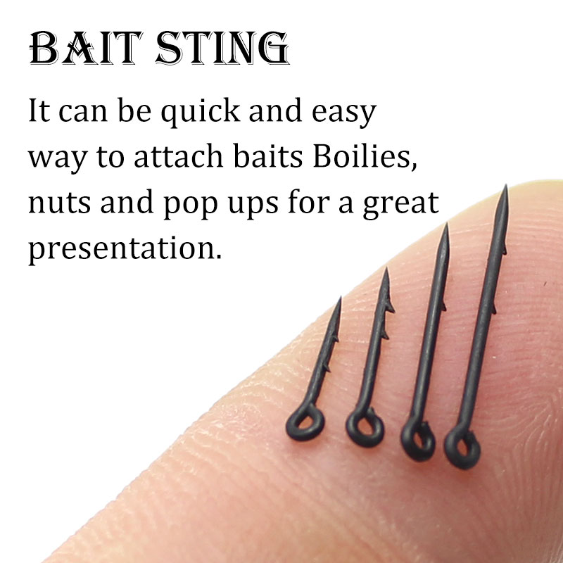 30pcs Carp Fishing Maggot Clip Fishing Bait Ring Hooks Bait Sting Boilie Pin Spike Live Bait Lure Hook Carp Chod Hair Rig Tackle