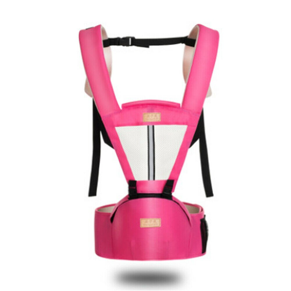 Känguru Kleinkind Schlinge wickeln Tragbare Kleinkind Hipseat Weiche Atmungsaktive Einstellbare Hüfte Sitz 0-36 Monate: Rosa