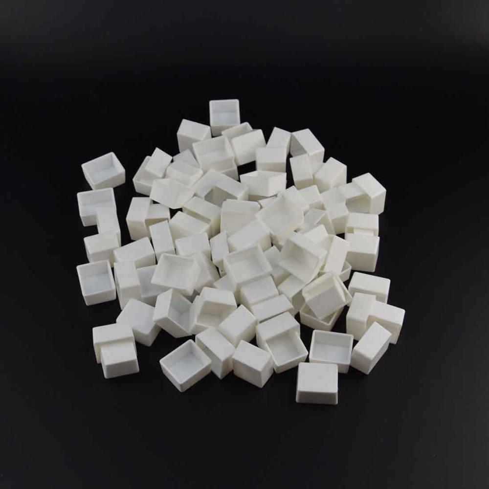 Barteen Pans for Watercolor Palette Pigment Plastic Empty Pans or Art Painting Palette Supplies Transparent Pan and White Pan: white half pans 50