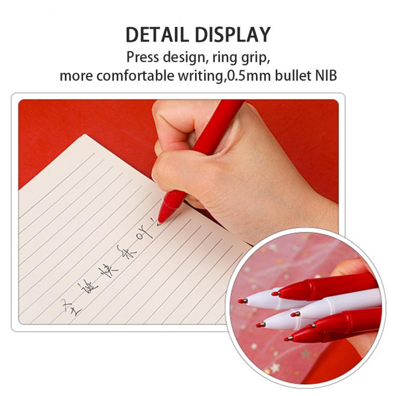 Christmas Gel Pen Neutral Pen Stationery Students Pen Black Pen School Supplies Christmas Ornaments For Home Navidad