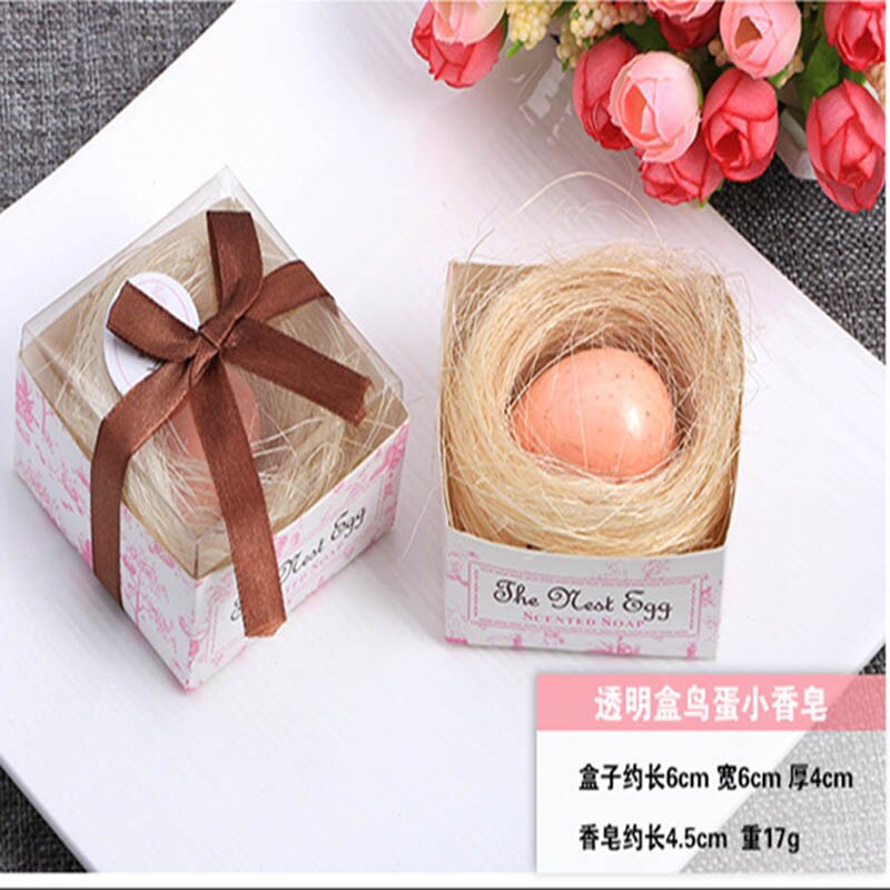 20 Stks/partij Mini Handgemaakte Geurende Zeep Voor Bruiloft Gunst En Baby Douche Bruiloft Souvenirs Baden Zeep: pink egg