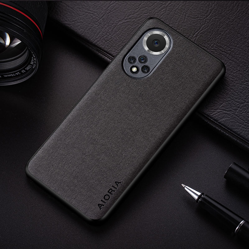 Hülle für honor 50 Profi 50 se , schlicht, leicht, schützend, einfarbig, textil-leder-hülle: Ehre 50 Profi / Dunkelgrau