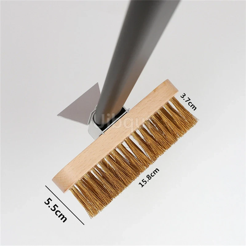 Pizza cutter peel Pizza Oven clean Copper Brush Scraper rack machine Cleaning Brush with long Handle Household Grill Brass bbq