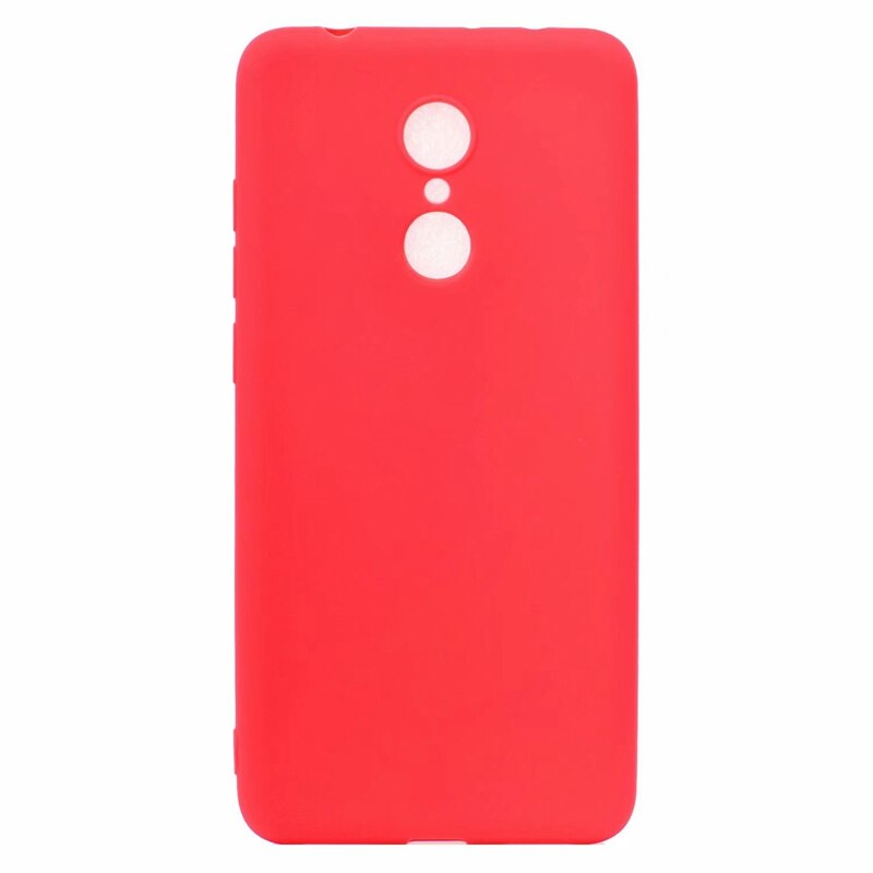 Gummi TPU Silikon Fall Für Xiaomi Redmi 5 Candy Farbe Weichen TPU Rückseitige Abdeckung Für Coque Xiomi Xiaomi Redmi 5 plus Redmi5 Plus Fall: For Redmi 5 / Red