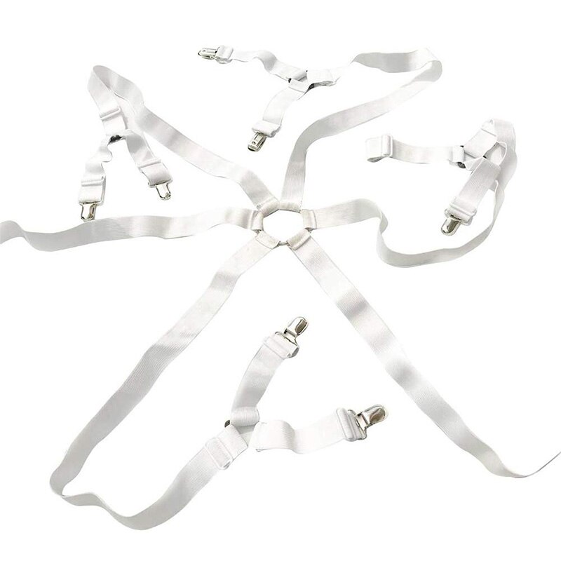 Laken Clips Grijpers Fasteners 6 Zijden Vel Bretels Elastische Vel Houders Matras Clips Bandjes-Verstelbare Fit