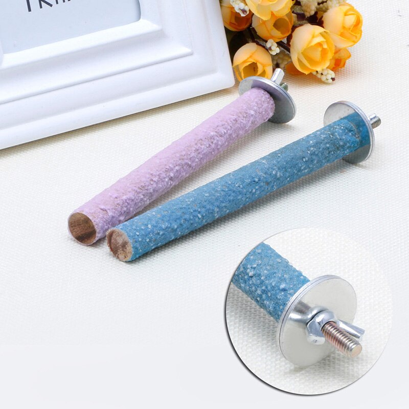 Kolorowy ptak żuć łapa szlifowanie zabawki papuga uprząż klatka papużka falista czyste narzędzie losowy kolor M09 dropshipping