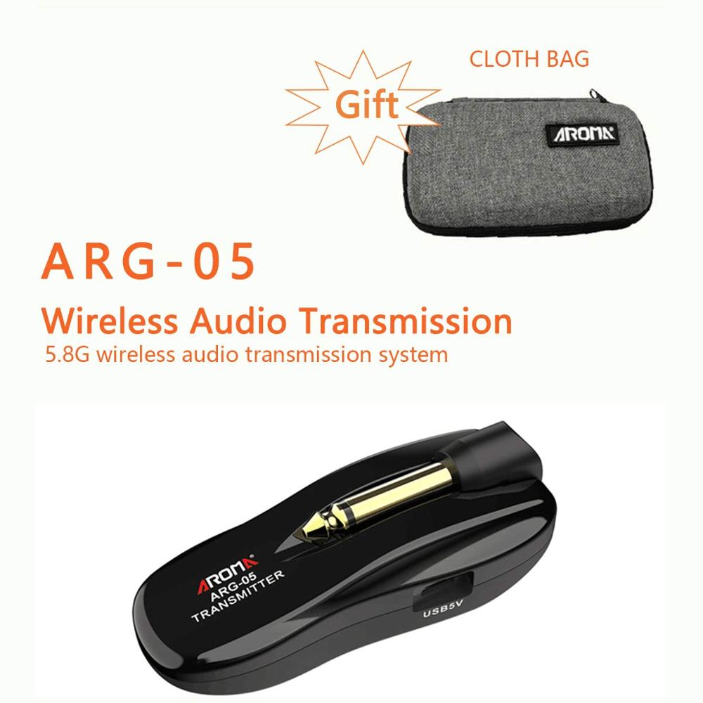 5.8GHz Guitar Wireless System Audio Transmissie met 5.8G Zender Ontvanger Ingebouwde Oplaadbare Batterij voor Gitaren Bass