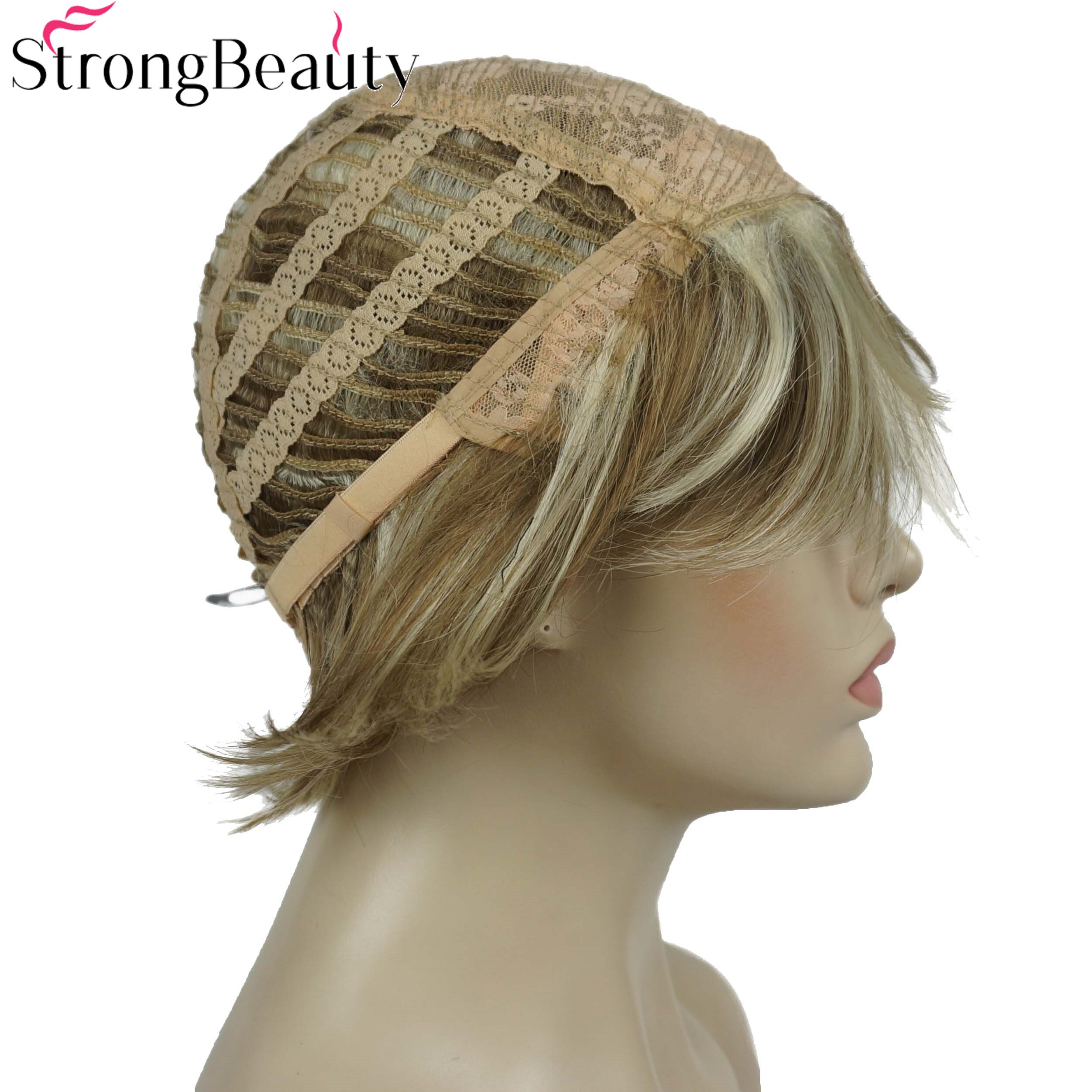 StrongBeauty Synthetic Wig Short Straight Wigs Women's Hair Natural Wig