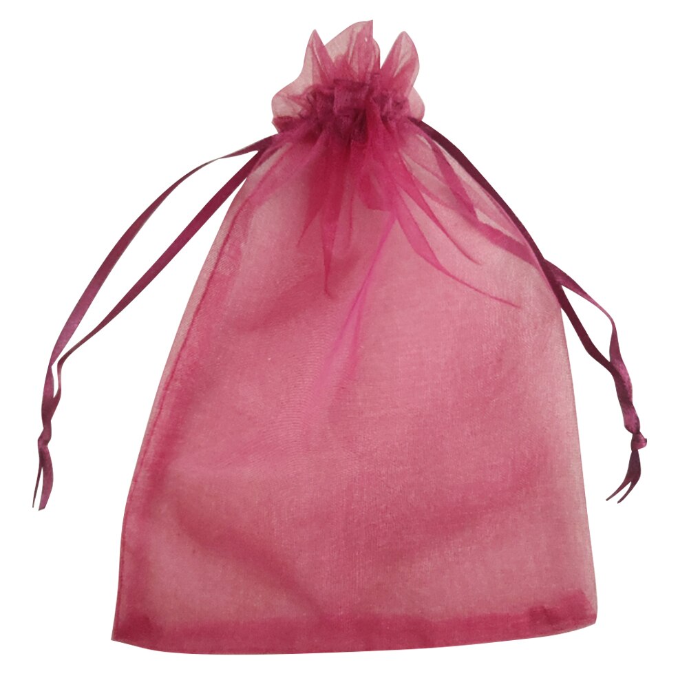50 Uds plantas frutales bolsas para vivero uvas protección de jardinería bolsa roja con cordones bolsa de almacenamiento de perlas de caramelo para el hogar 17x23cm: Rojo