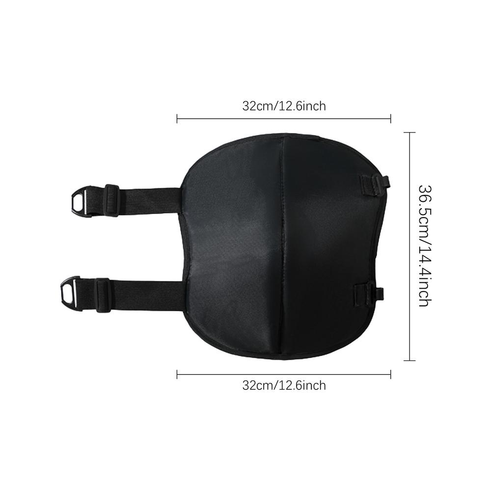 Kniebeschermers voor motorrijden Kniebeschermers Mouwwikkels Winddichte kniebeschermers met fleecevoering voor koud winterweer: Black