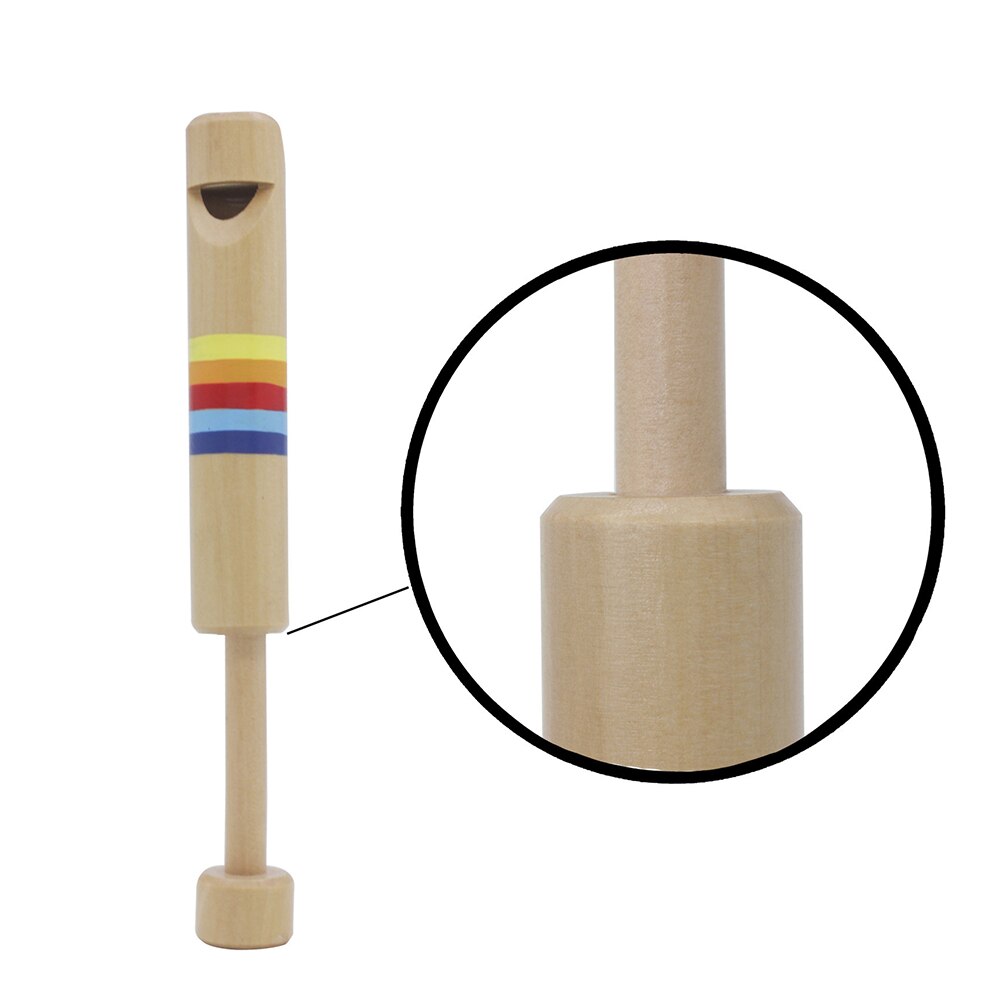 Kleine Piccolo Kinderen Push Pull Houten Fluit Tekening Fluitje Diakritische Sliding Piccolo Baby Instrument Educatief Speelgoed