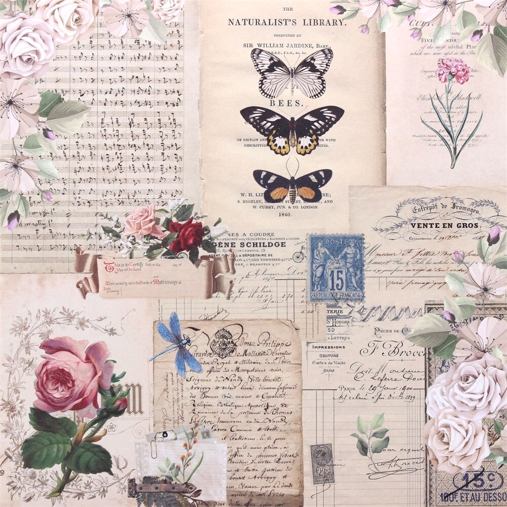 Kscraft 12 ark minnen scrapbooking kuddar papper origami konst bakgrundspapper kort göra diy scrapbook papper hantverk