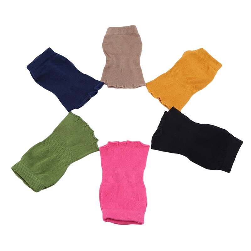 Damen-yogasocken, rutschfest, fünf zehen, offen, silikon, rutschfest, 5 zehen, ballettsocken, fitnessstudio, fitness, sport, bequeme baumwollsocken