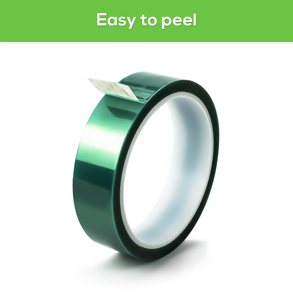 Ecowell Green Pet Tape 50mm PET High Temperature Heat-resistant Masking tape 33m for PCB Solder Plating Insulation Protection