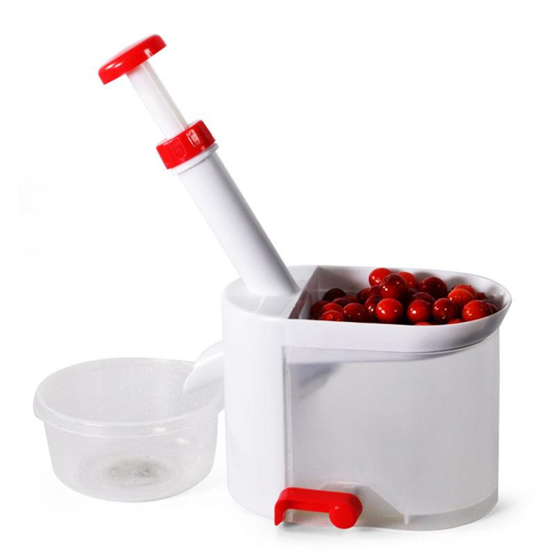 2pcs Convenient Cherry Corer Pitter Stone Corer Cherry Seed Pitter Fruit Core Seed Remover Machine With Container Kitchen Gadget