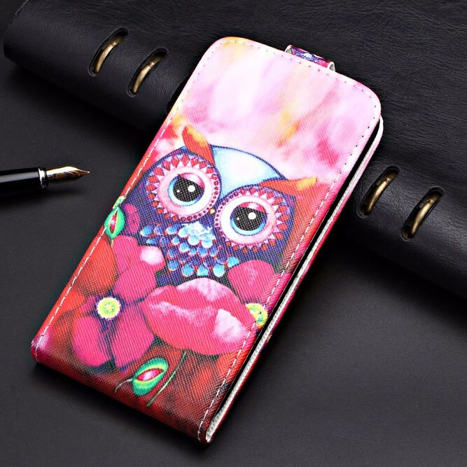 Para samsung galaxy a01 2019 a015f 5.7 case case caso tpu volta capa flip couro vertical caso para samsung a01 a 01 caso: flip owl