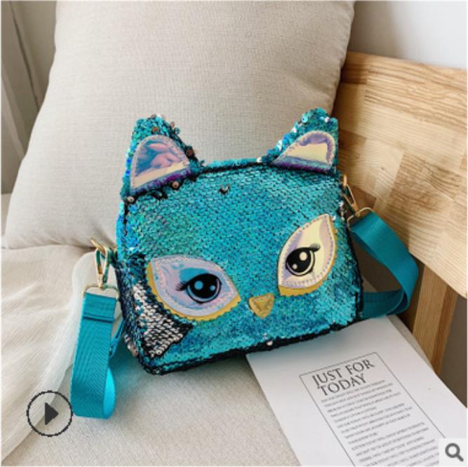 Unicorn Shoulder Bags for girls Travel Women Cartoon Print Sequin Bags Glitter luxury Leather Crossbody Hobo Bag Satchel /BY: B