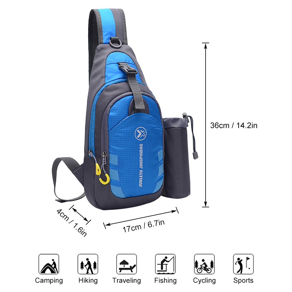 Mannen Vrouwen Sling Rugzak Borst Crossbody Bag Schoudertas Reizen Sport Gym Dagrugzak