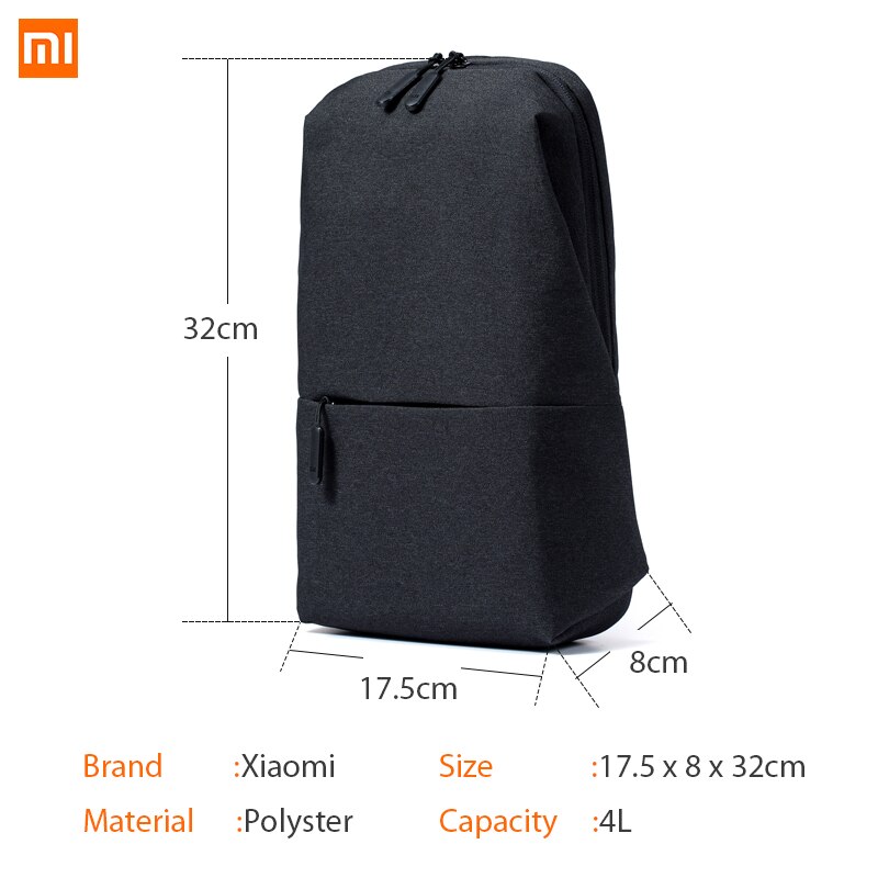 Originele Xiaomi Rugzak Sling Borst Bag Waterdichte Sling Urban Leisure Schoudertassen Sport Rugzak Unisex Rugzak