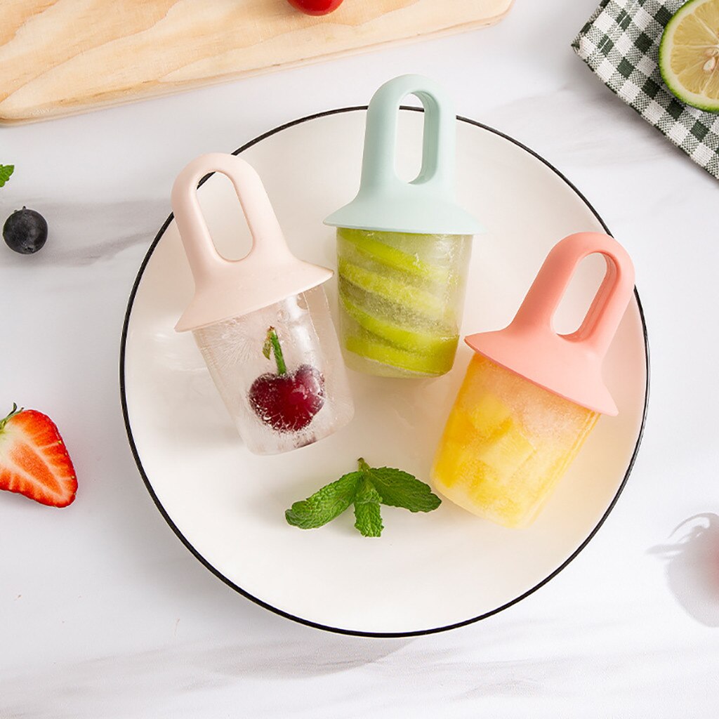 Silicone Frozen Ice Popsicle Maker Holtes Zelfgemaakte Ijslolly Mallen Vormen