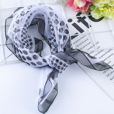 50*50Cm Lente-Zomer Vrouwen Zijden Sjaal Vierkante Dame Wrap Kleine Kantoor Neck Head Sjaal Haar sjaal Foulard Skinny Sjaals: TS-6