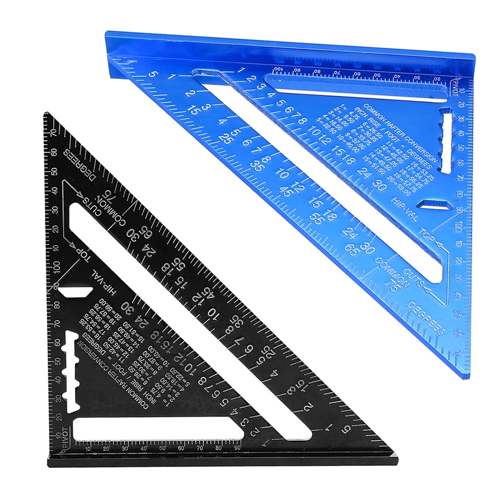 7 inch Triangular Ruler Aluminum Alloy Metric Meas... – Grandado
