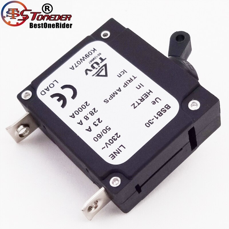 STONEDER Circuit Breaker 23A In BSB1-30 230V 2000A Chinese Generator 28.8A Trip Amps HERTZ 50/60