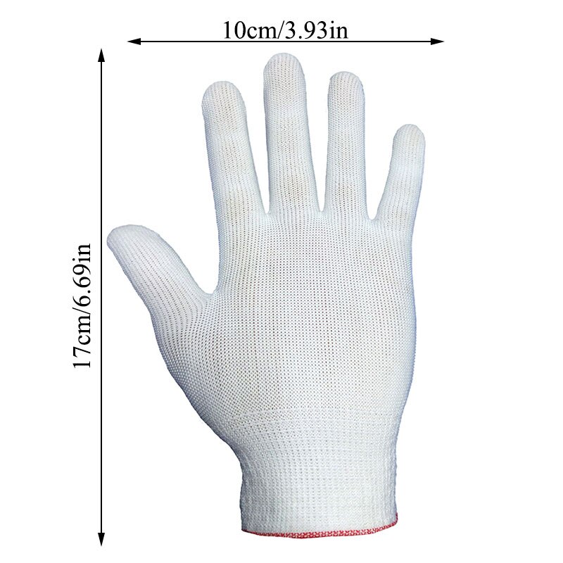 1 par antistatiske arbeidshansker dame menn nylon guantes pustende anti-skli tynne hansker strikke arbeidsbeskyttelse hagehansker