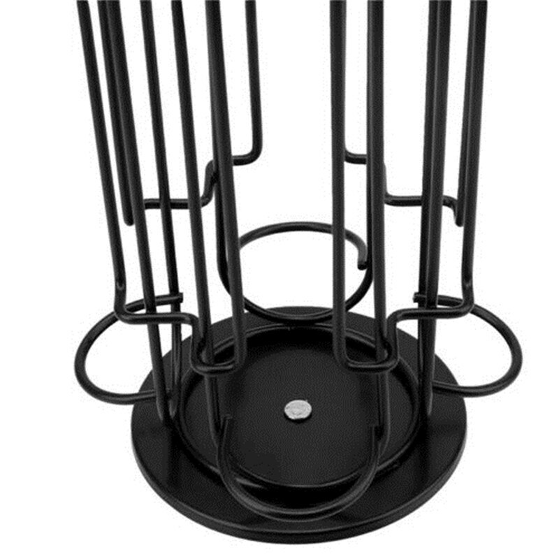 Dolce Gusto-support de stockage 24 pièces, présentoir rotatif pour dosettes de café, support d'électrodéposition, capsules noir, grande capacité,