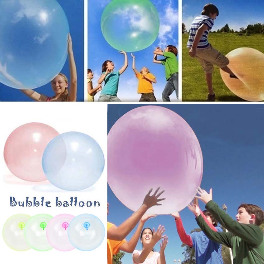 S M L Size Children Outdoor Bubble Ball Air Water Filled Balloon Summer Beach Toy Fun Party Game For Kids