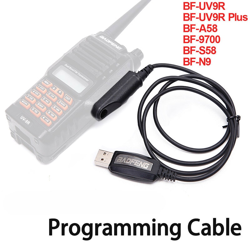 Praktische USB Programmeerkabel Cord CD Voor Baofeng Walkie Talkie UV-9R Plus A58 Radio