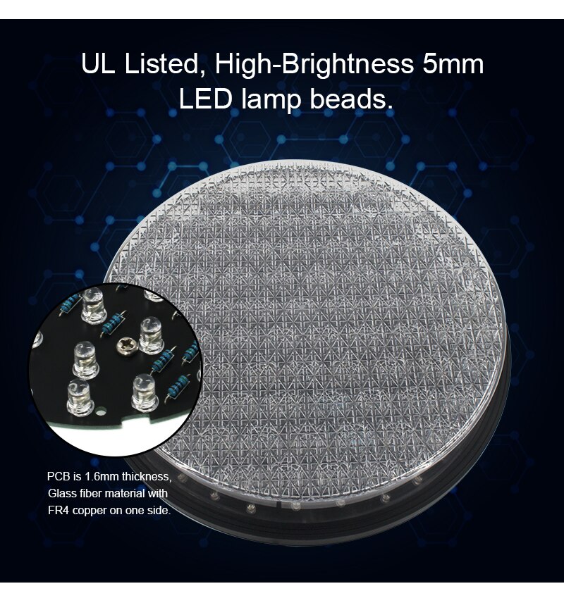 12inch Led Module For Traffic Light Signal With Red Amber Green Color