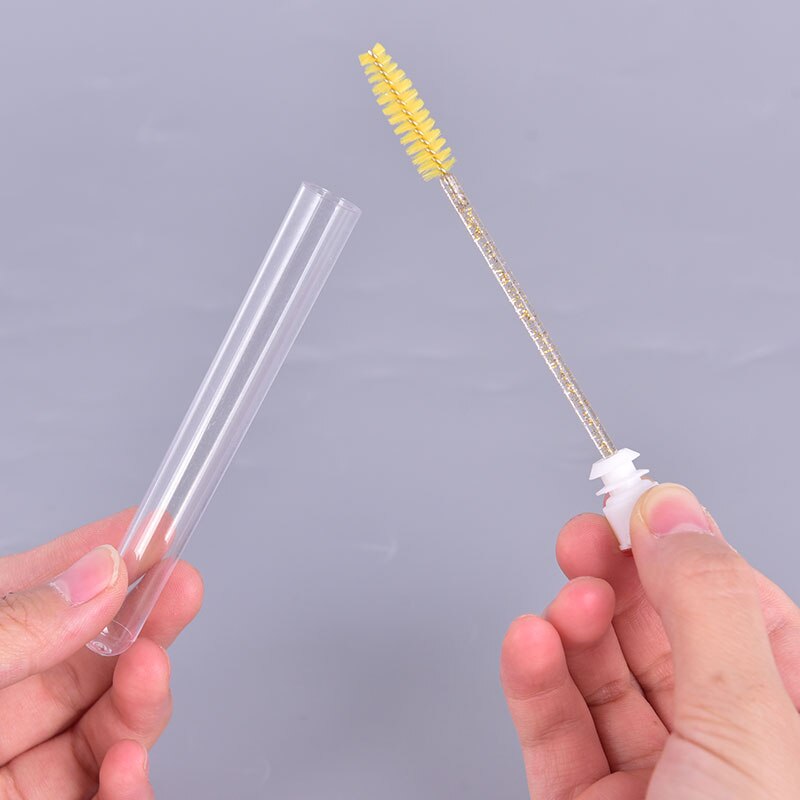 1 Uds. De brochas para pestañas con tapa, aplicador de colores, herramienta de maquillaje, brocha de tubo para pestañas, con tapas para rímel varitas, Varita para pestañas