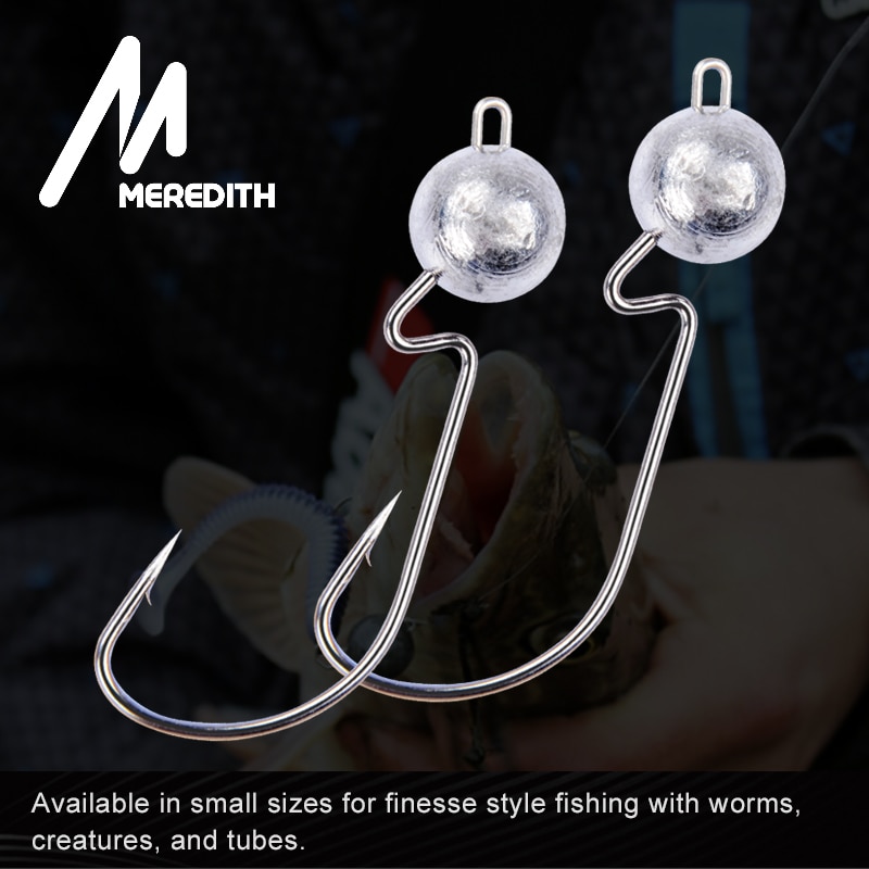 MEREDITH-anzuelos de pesca Jigging, 10 unids/lote, 3,5g, 5g, 7g, 10g, 14g