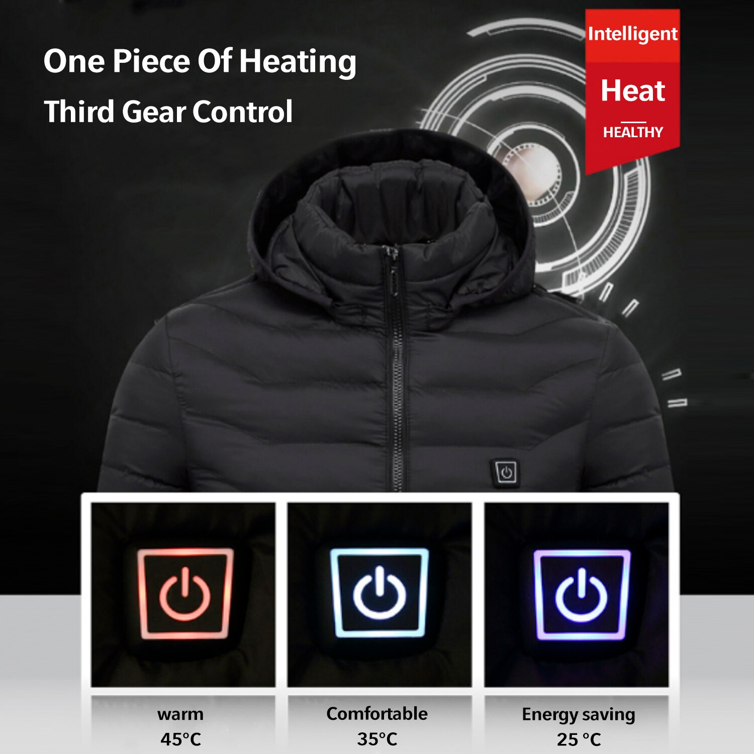 Chaqueta térmica eléctrica de manga larga para hombre y mujer, abrigo térmico con USB para exteriores, ropa térmica y Flexible para invierno, para pesca, senderismo, Unisex