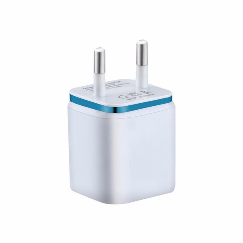 Dual USB Charger 2.1A Fast Charging Universal Travel EU/US Plug Adapter Portable Wall Mobile Phone Charger For IPhone For Huawei