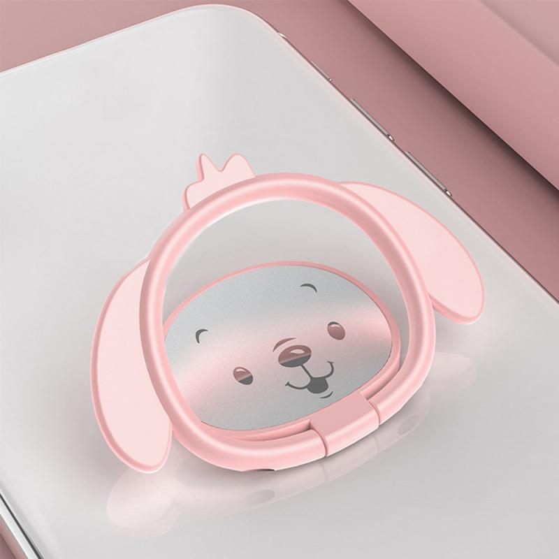 Neue Beschichtung Doitmy Schwein Magnetischen Ring Halterung Universal- Auto Nettes Schwein praktisch Halterung Ständer Für IPhone X/8/7 telefon Halfter: Rosa